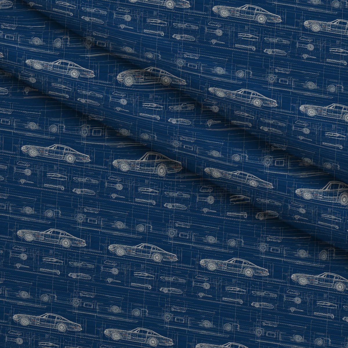 Midnight Motorworks Pattern 10 Minky Fabric