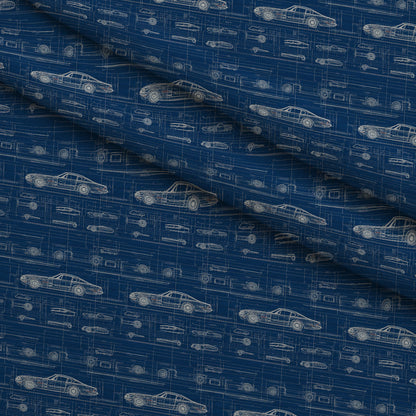Midnight Motorworks Pattern 10 Minky Fabric