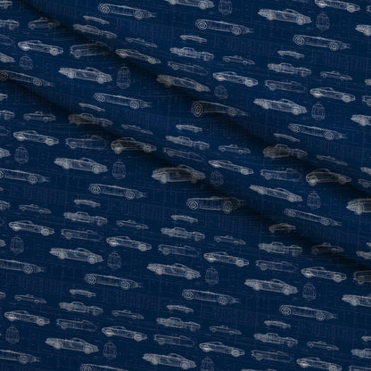 Midnight Motorworks Pattern 12 Minky Fabric