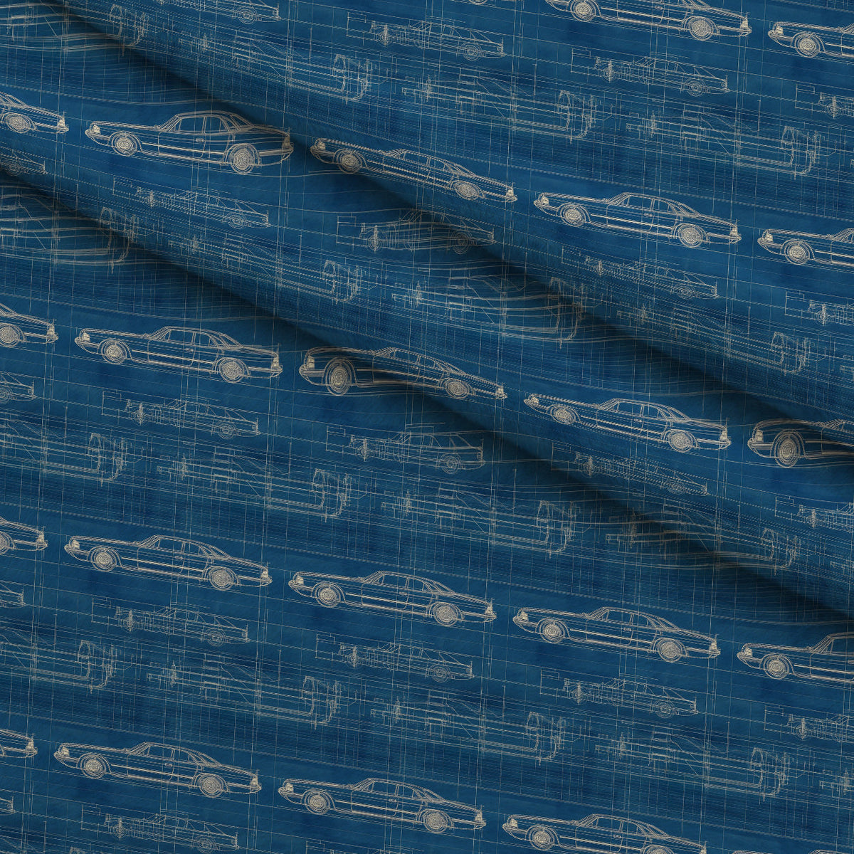 Midnight Motorworks Pattern 3 Minky Fabric