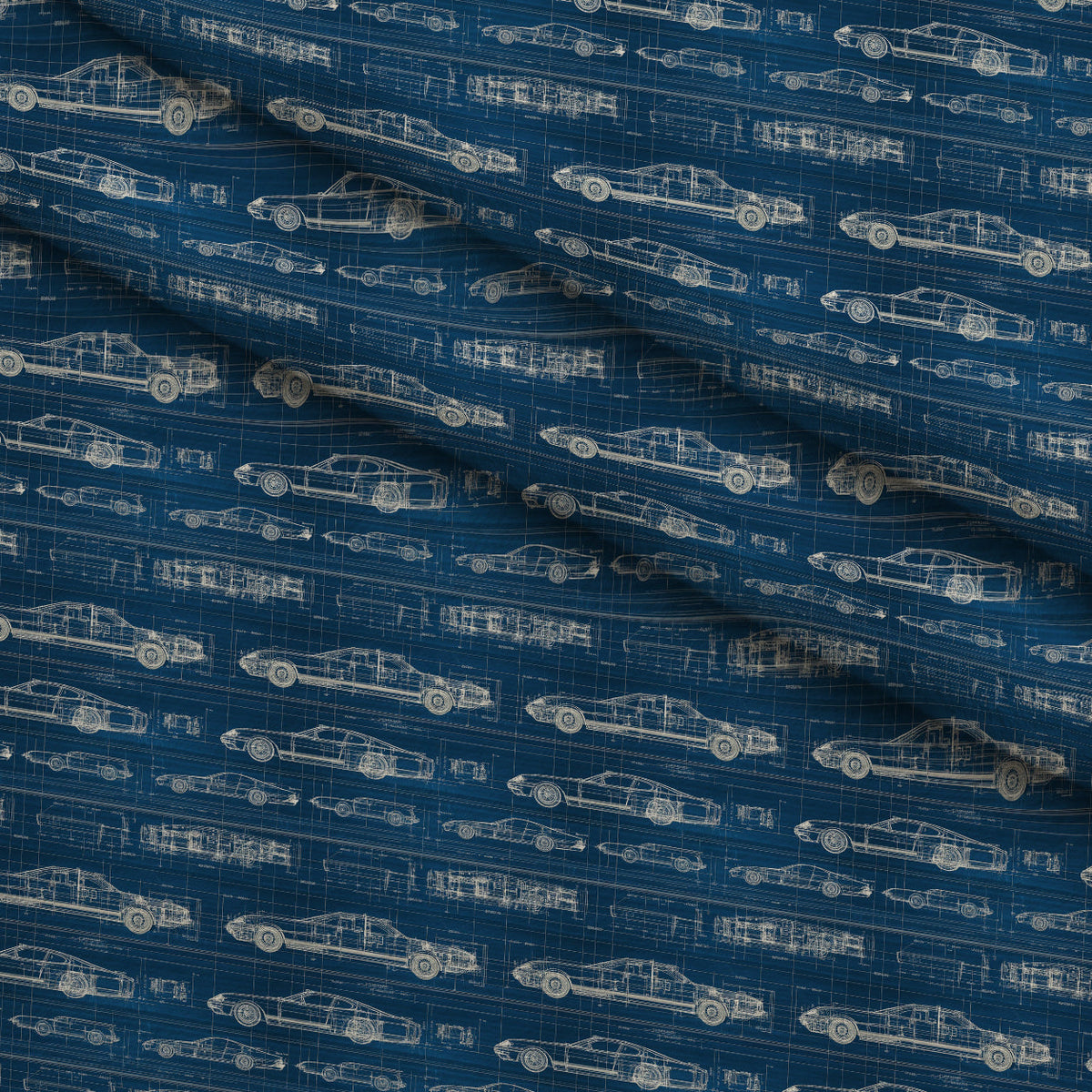 Midnight Motorworks Pattern 4 Minky Fabric