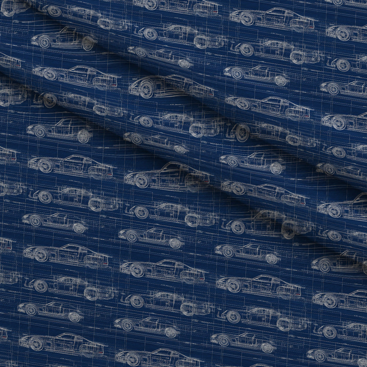 Midnight Motorworks Pattern 6 Minky Fabric
