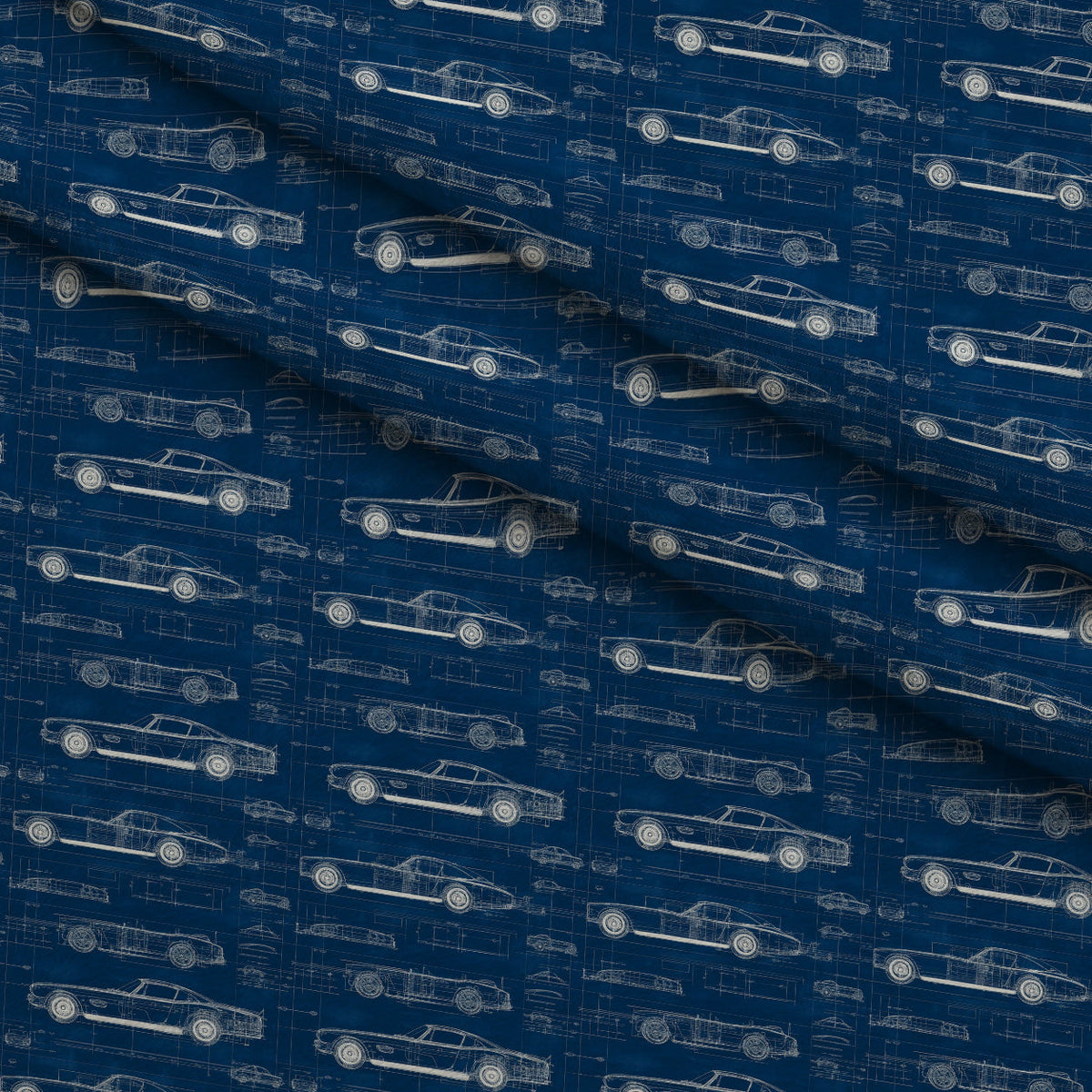 Midnight Motorworks Pattern 7 Minky Fabric