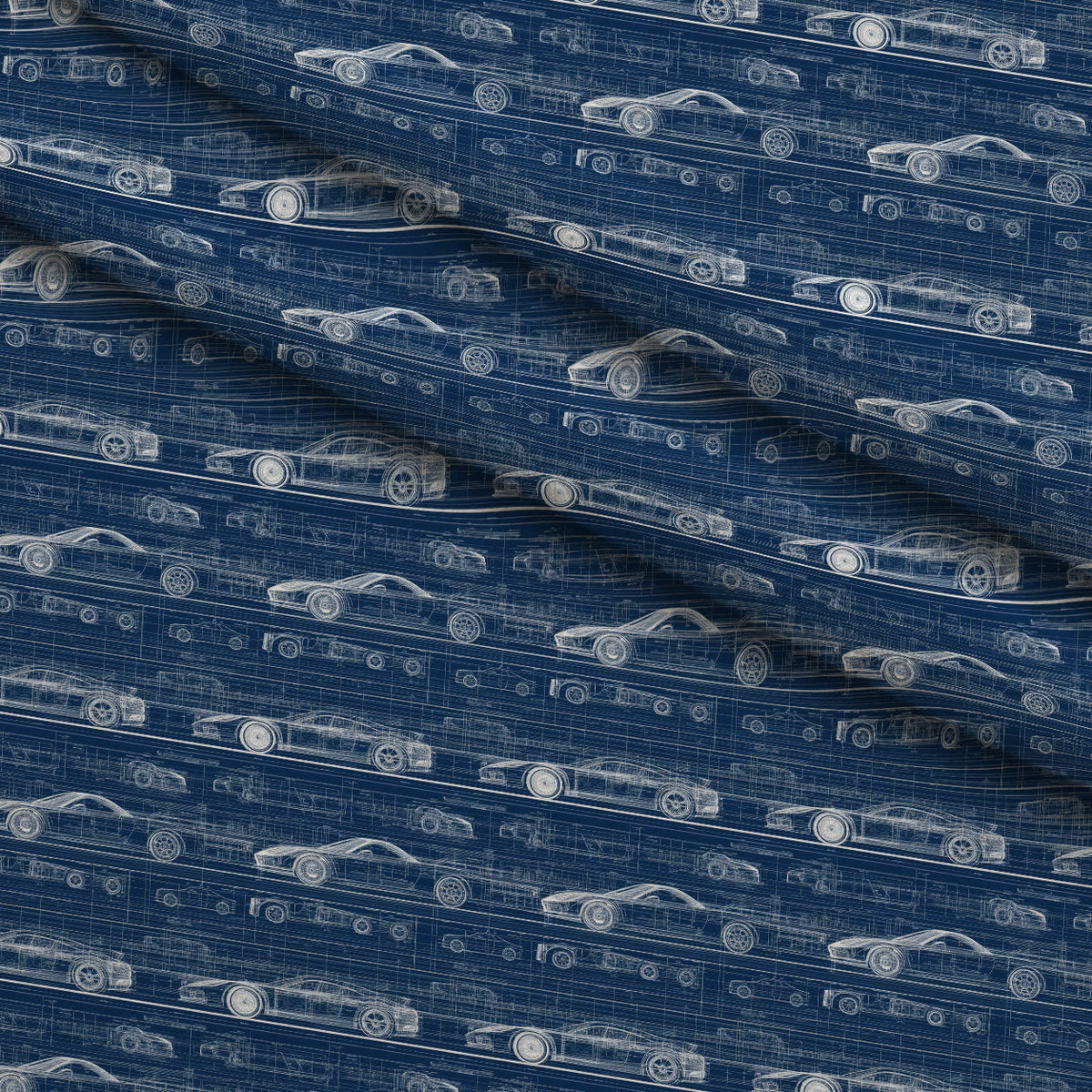 Midnight Motorworks Pattern 9 Minky Fabric