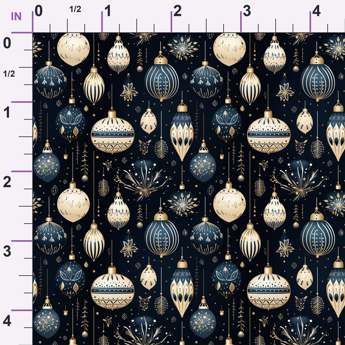 Midnight Noel Pattern 10 Minky Fabric