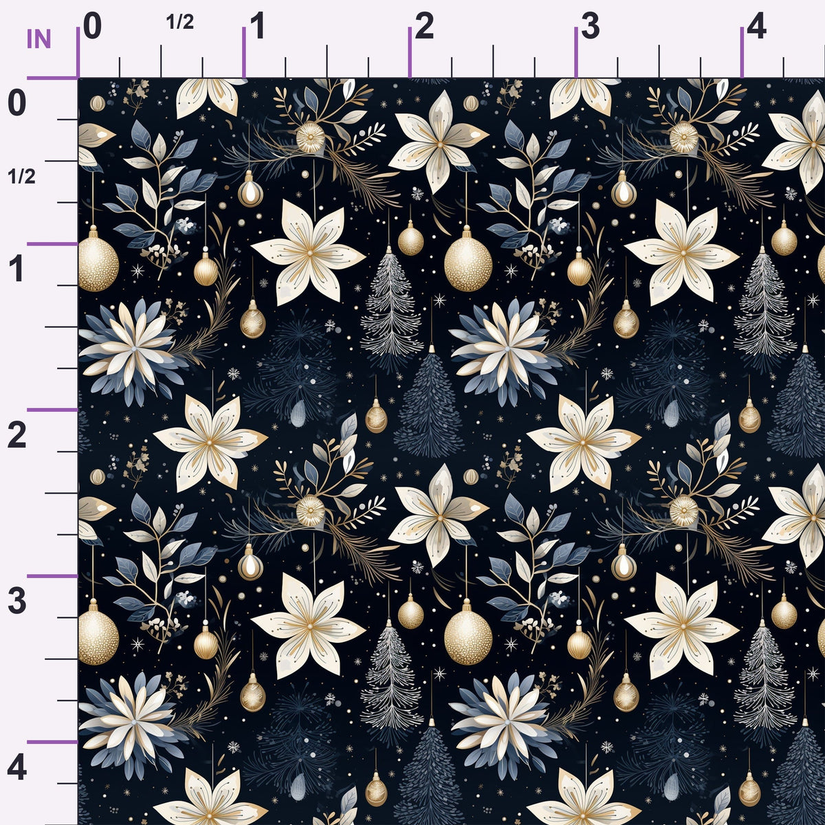 Midnight Noel Pattern 11 Minky Fabric