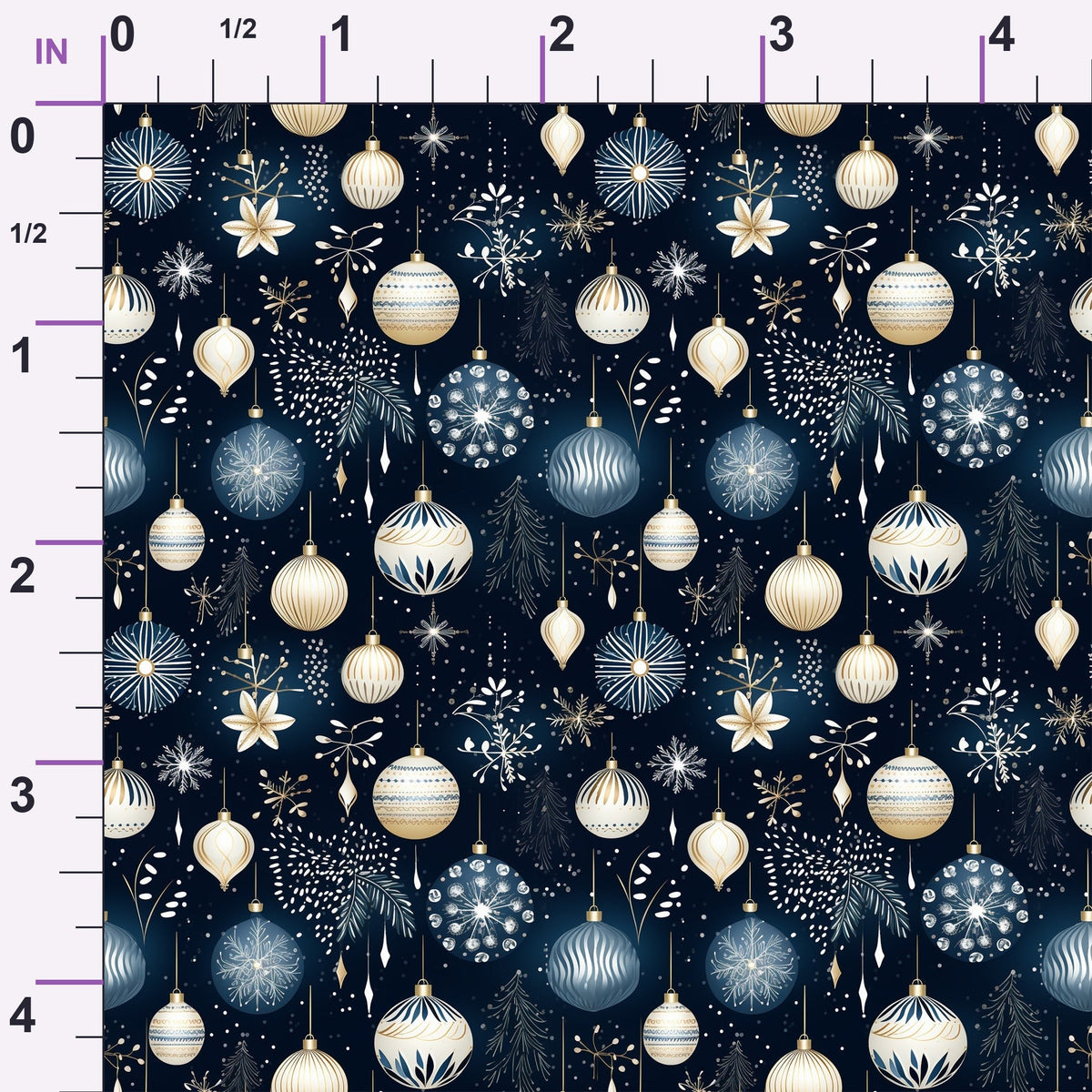 Midnight Noel Pattern 3 Minky Fabric