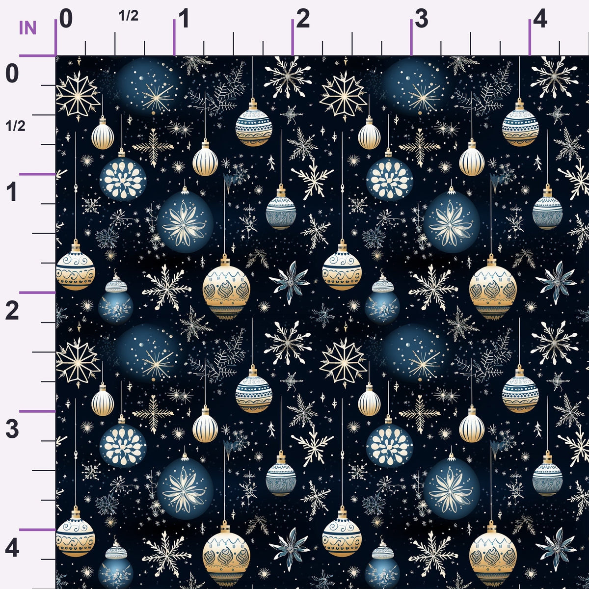Midnight Noel Pattern 4 Minky Fabric