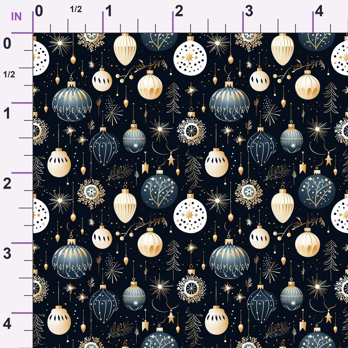 Midnight Noel Pattern 5 Minky Fabric