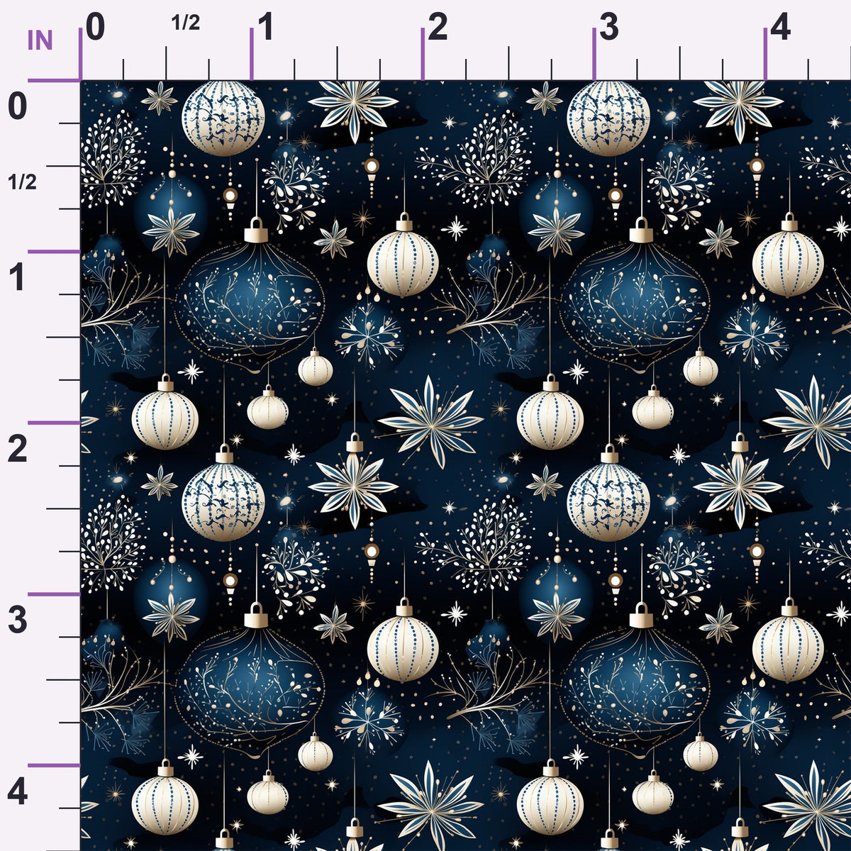 Midnight Noel Pattern 6 Minky Fabric