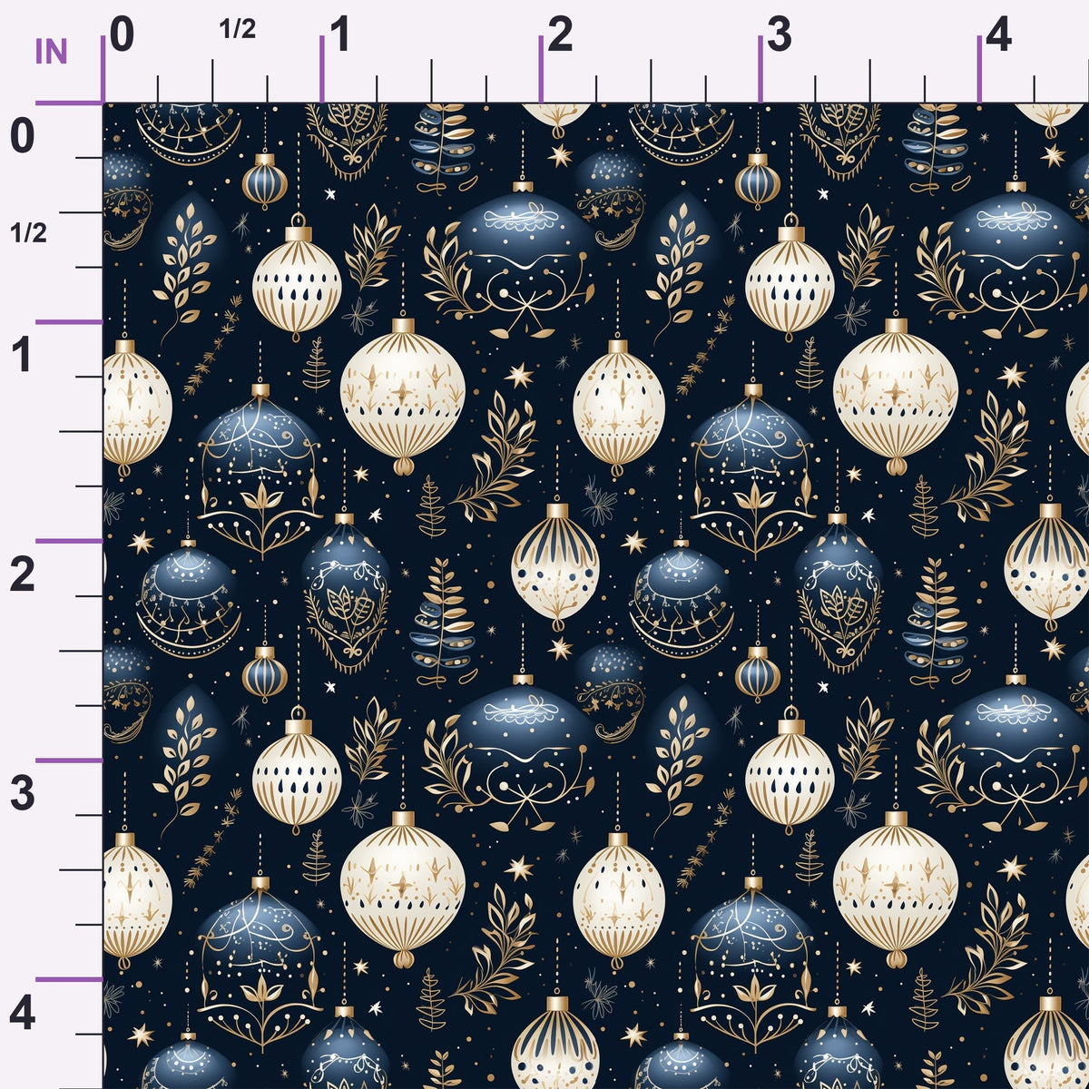 Midnight Noel Pattern 7 Minky Fabric