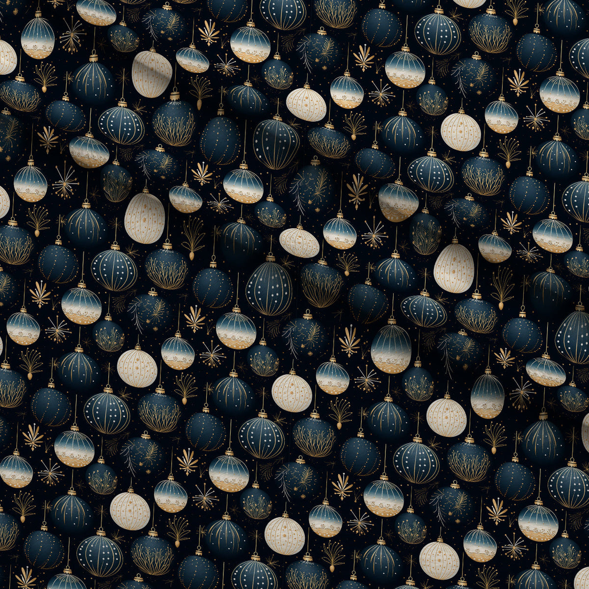 Midnight Noel Pattern 8 Minky Fabric