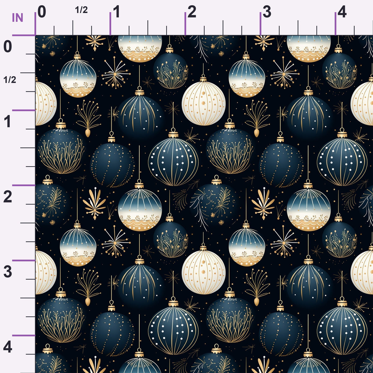 Midnight Noel Pattern 8 Minky Fabric