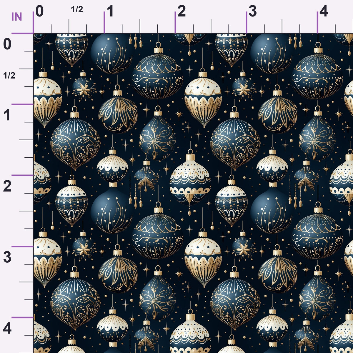 Midnight Noel Pattern 9 Minky Fabric