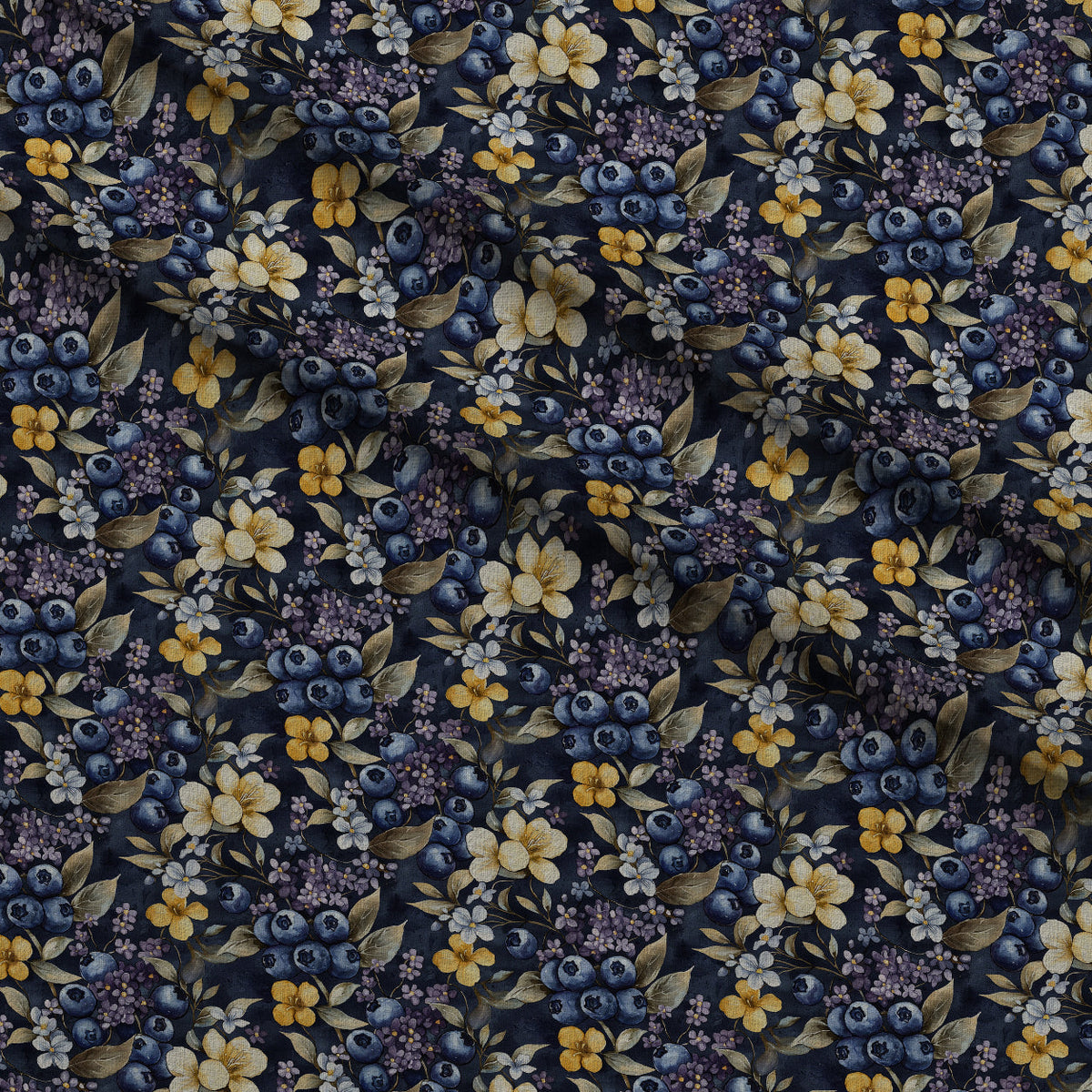 Midnight Orchard Pattern 5 Minky Fabric