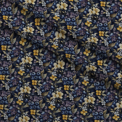 Midnight Orchard Pattern 5 Minky Fabric