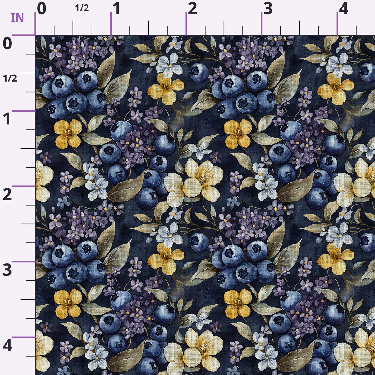 Midnight Orchard Pattern 5 Minky Fabric