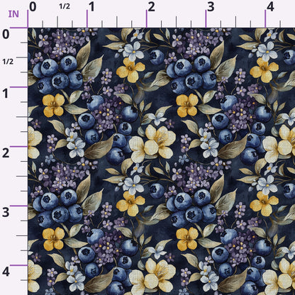 Midnight Orchard Pattern 5 Minky Fabric
