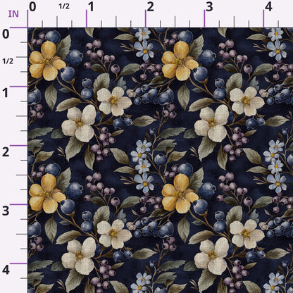 Midnight Orchard Pattern 6 Minky Fabric