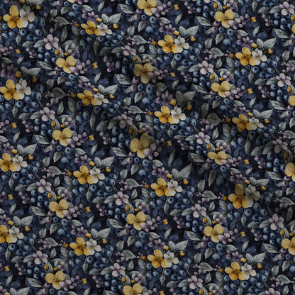 Midnight Orchard Pattern 8 Minky Fabric