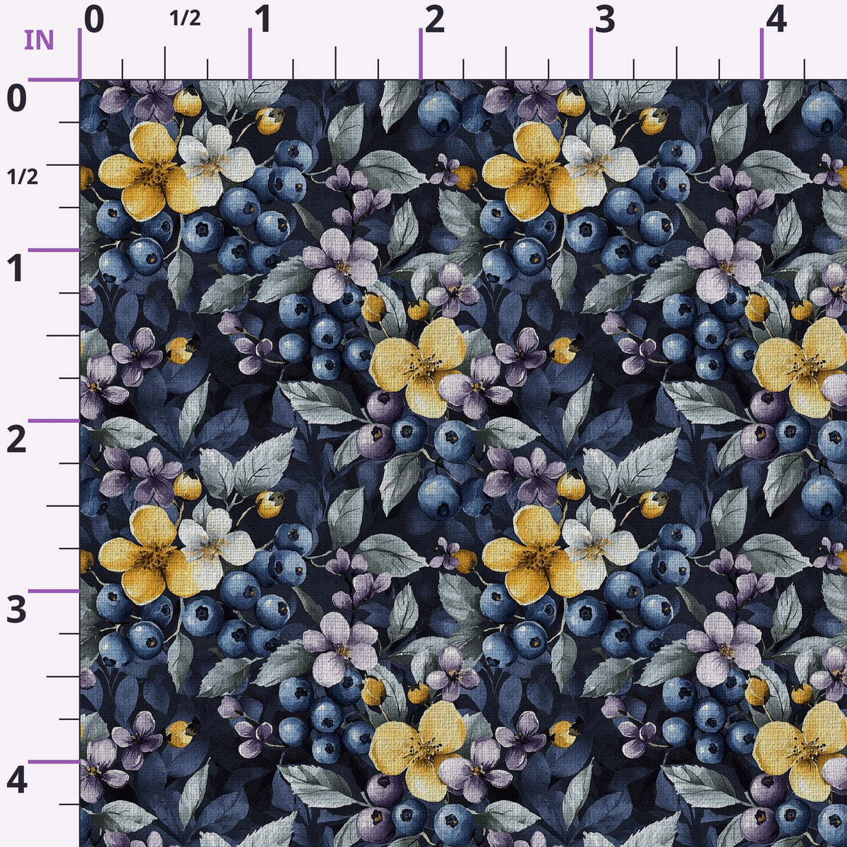 Midnight Orchard Pattern 8 Minky Fabric