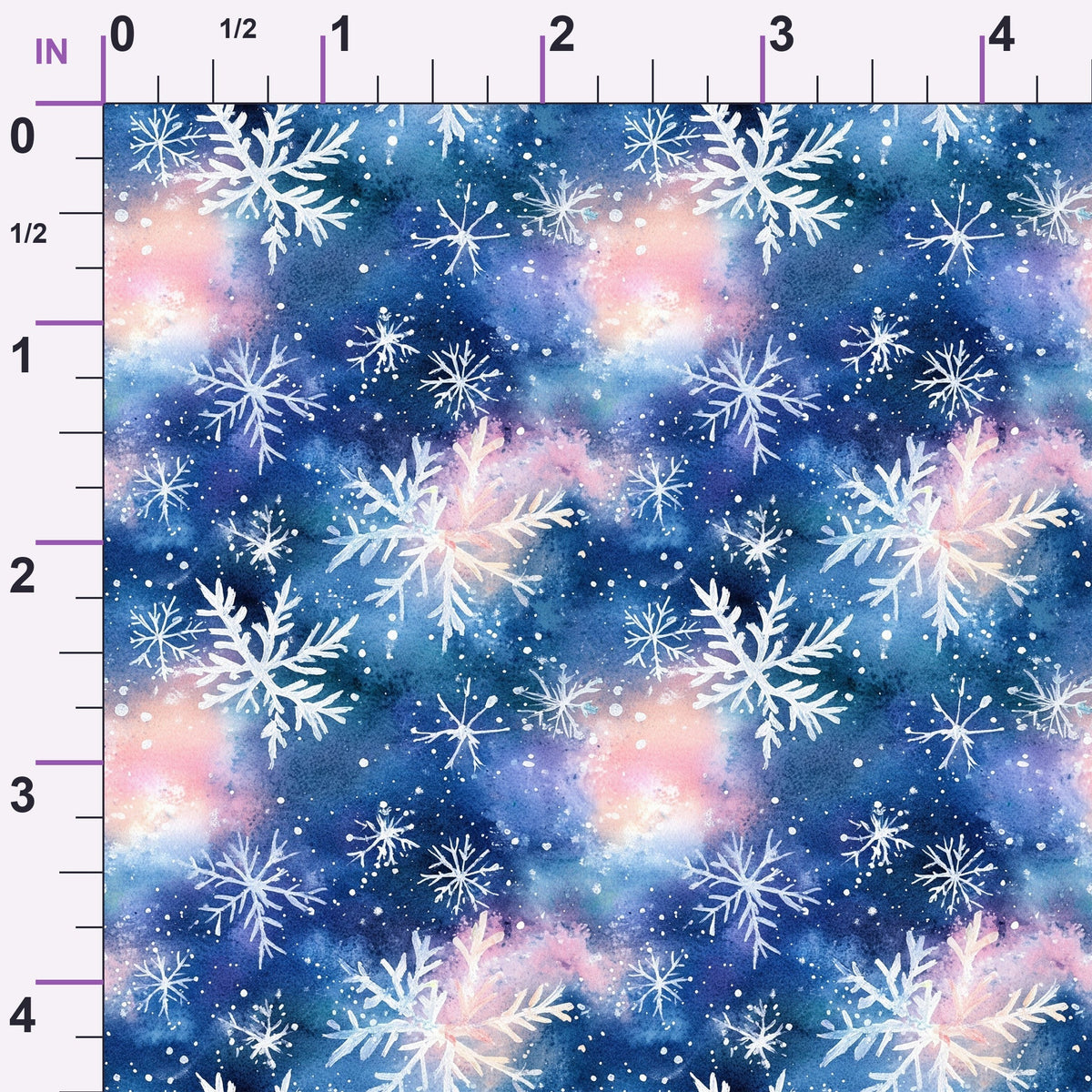 Midnight Poinsettia Pattern 2 Minky Fabric