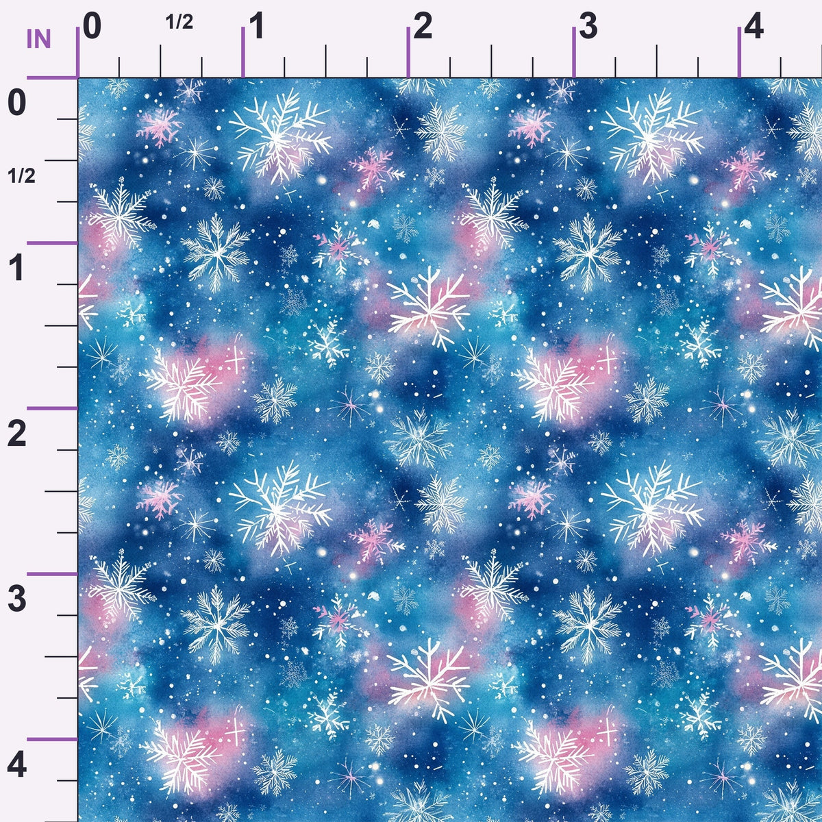 Midnight Poinsettia Pattern 4 Minky Fabric