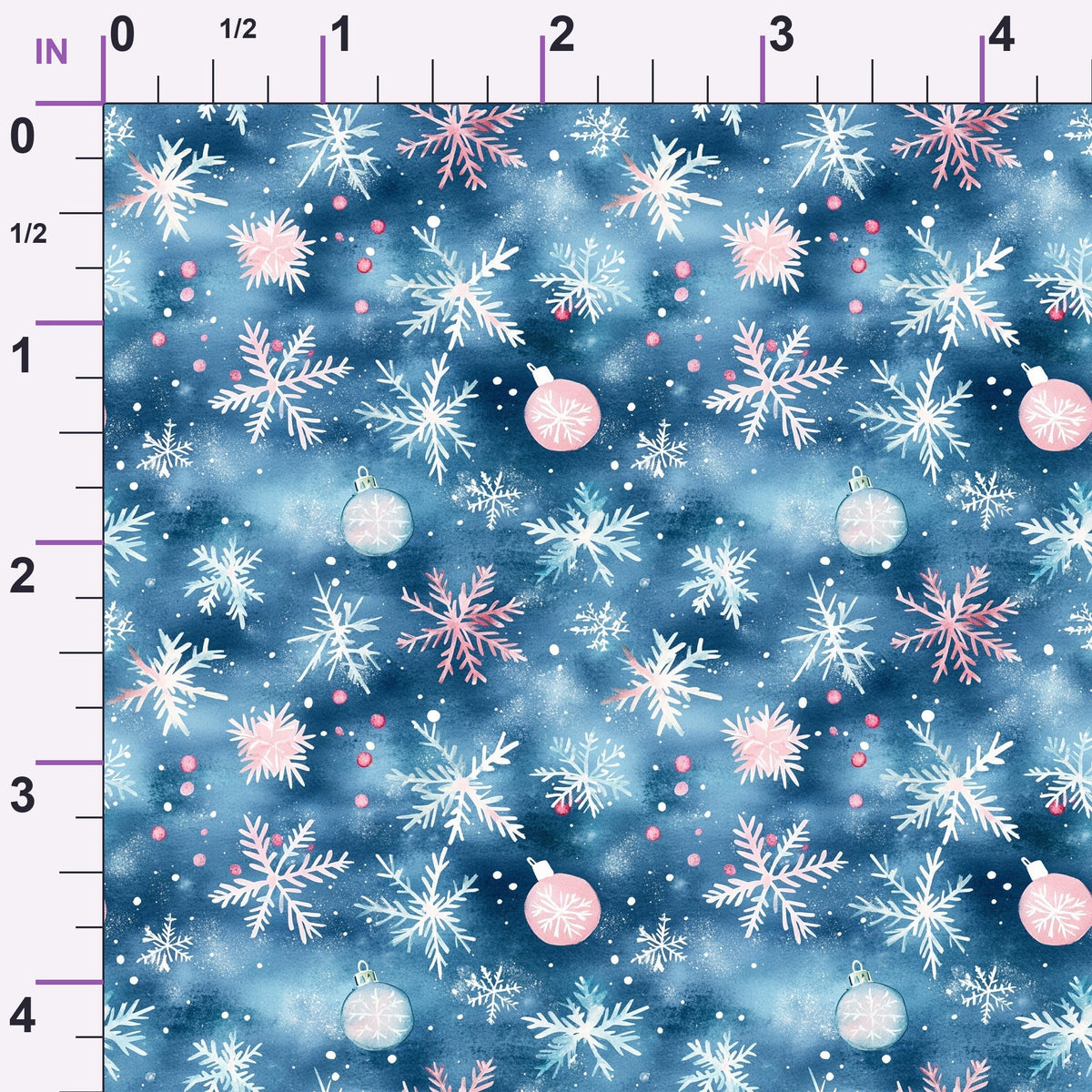 Midnight Poinsettia Pattern 9 Minky Fabric