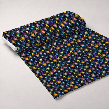 Midnight Sparklers Pattern 1 Minky Fabric