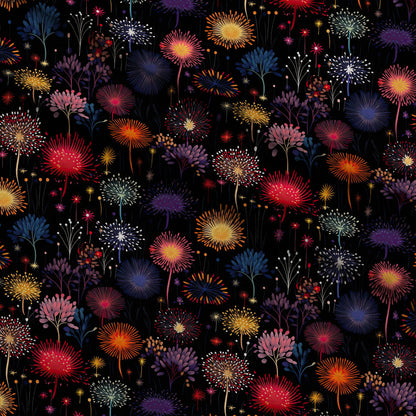 Midnight Sparklers Pattern 11 Minky Fabric