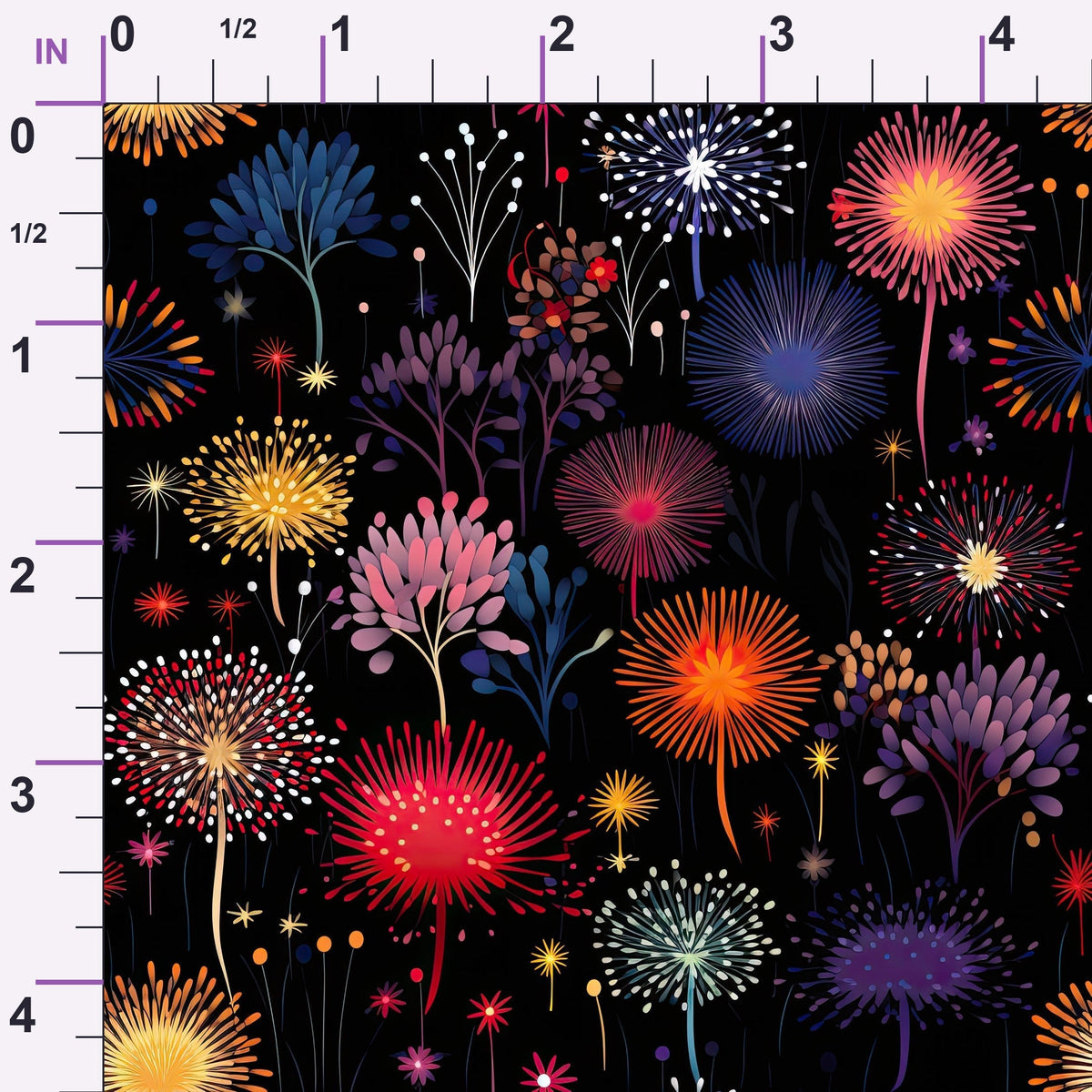 Midnight Sparklers Pattern 11 Minky Fabric
