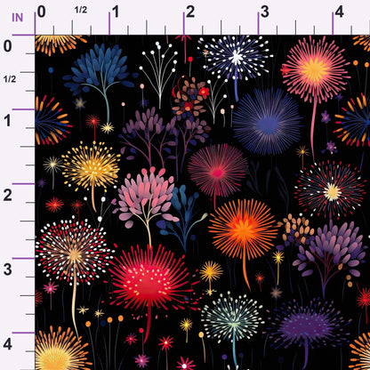 Midnight Sparklers Pattern 11 Minky Fabric