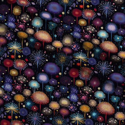Midnight Sparklers Pattern 13 Minky Fabric