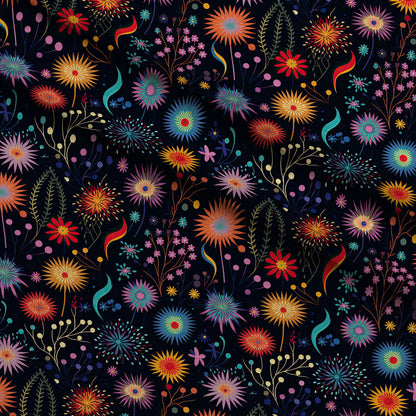 Midnight Sparklers Pattern 16 Minky Fabric