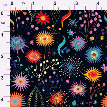 Midnight Sparklers Pattern 16 Minky Fabric