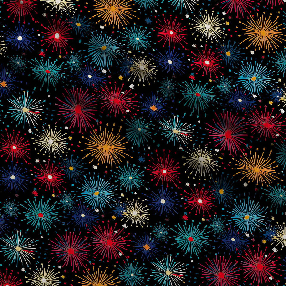Midnight Sparklers Pattern 18 Minky Fabric