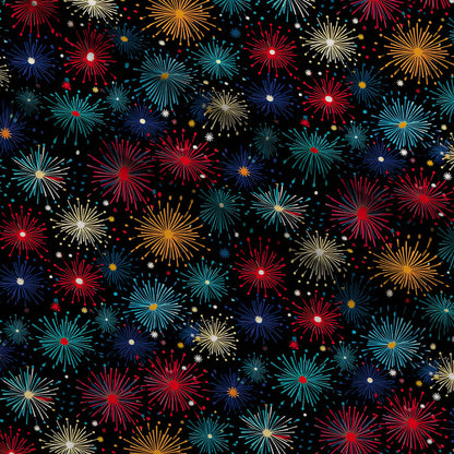 Midnight Sparklers Pattern 18 Minky Fabric