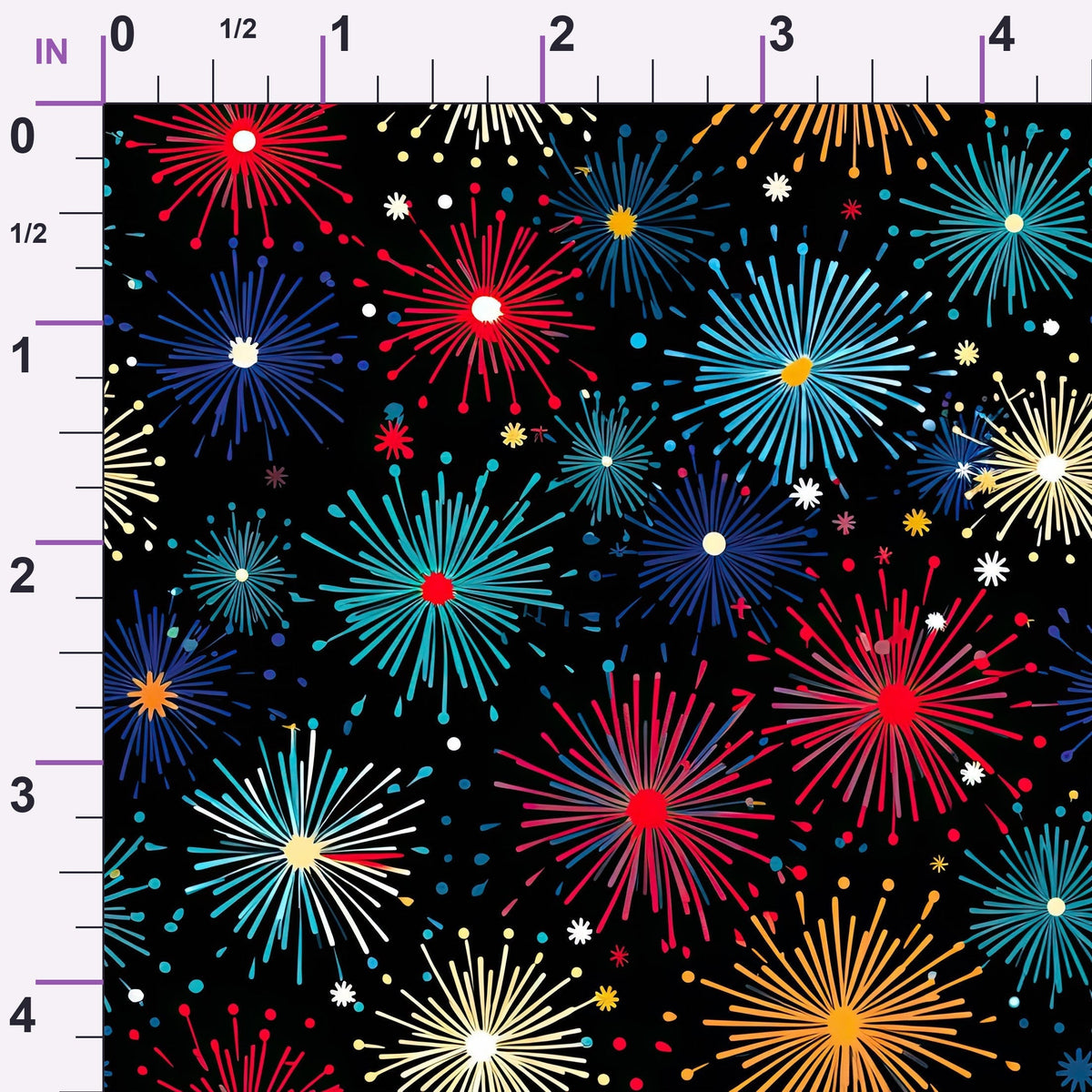 Midnight Sparklers Pattern 18 Minky Fabric