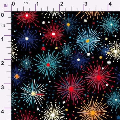 Midnight Sparklers Pattern 18 Minky Fabric