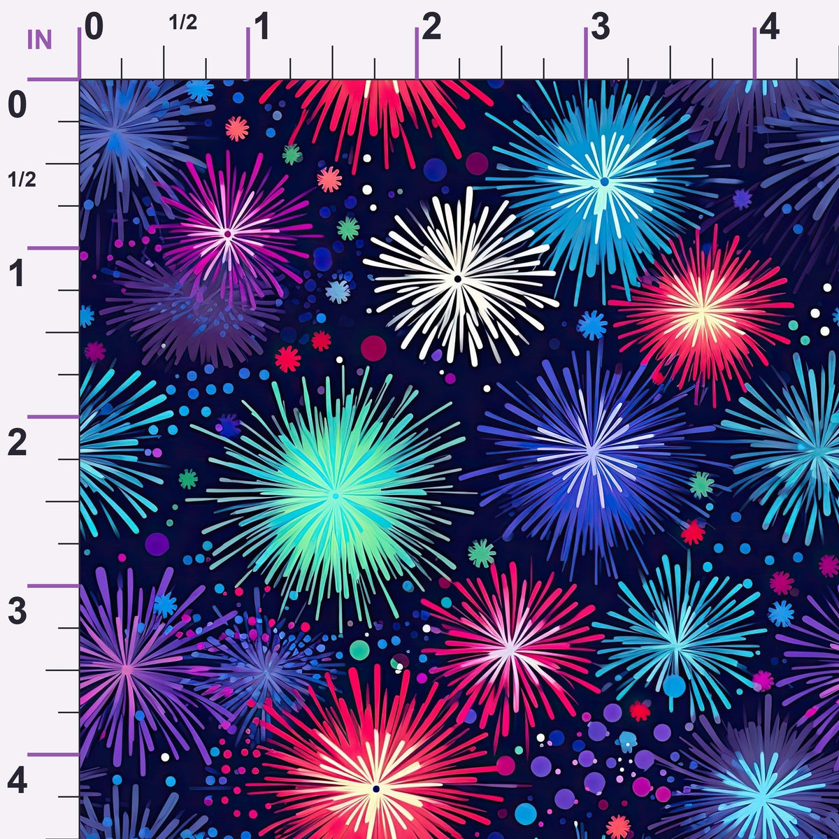 Midnight Sparklers Pattern 19 Minky Fabric
