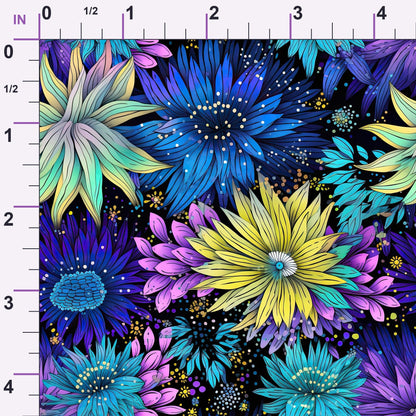 Midnight Sparklers Pattern 4 Minky Fabric