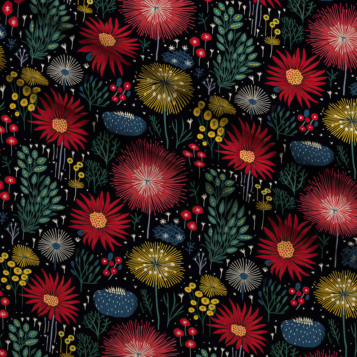 Midnight Sparklers Pattern 8 Minky Fabric