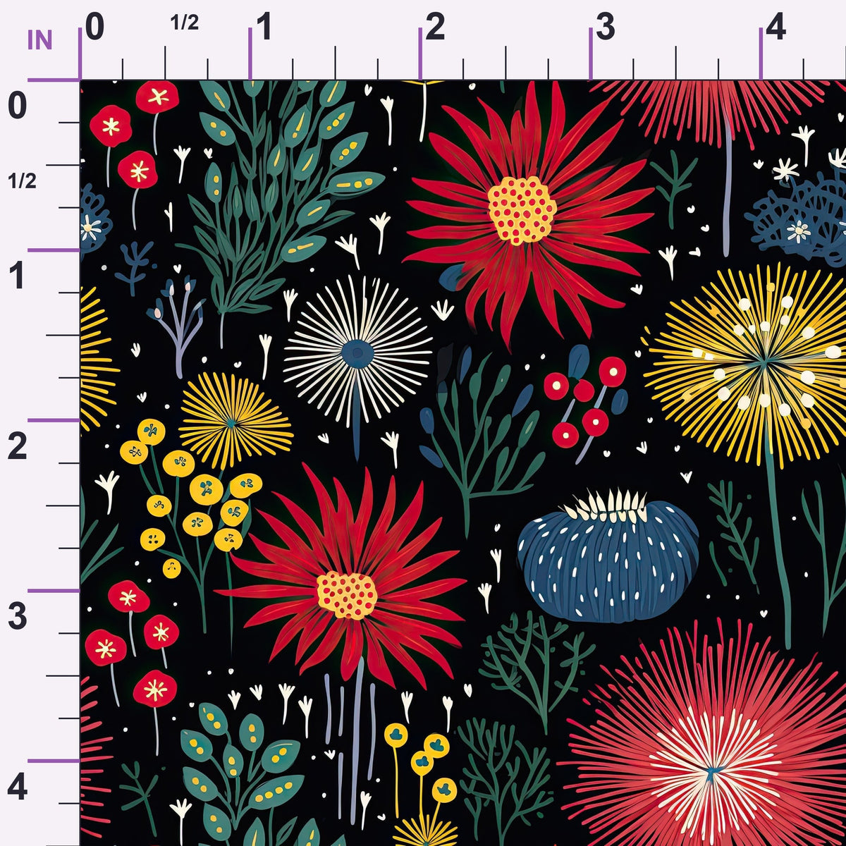 Midnight Sparklers Pattern 8 Minky Fabric