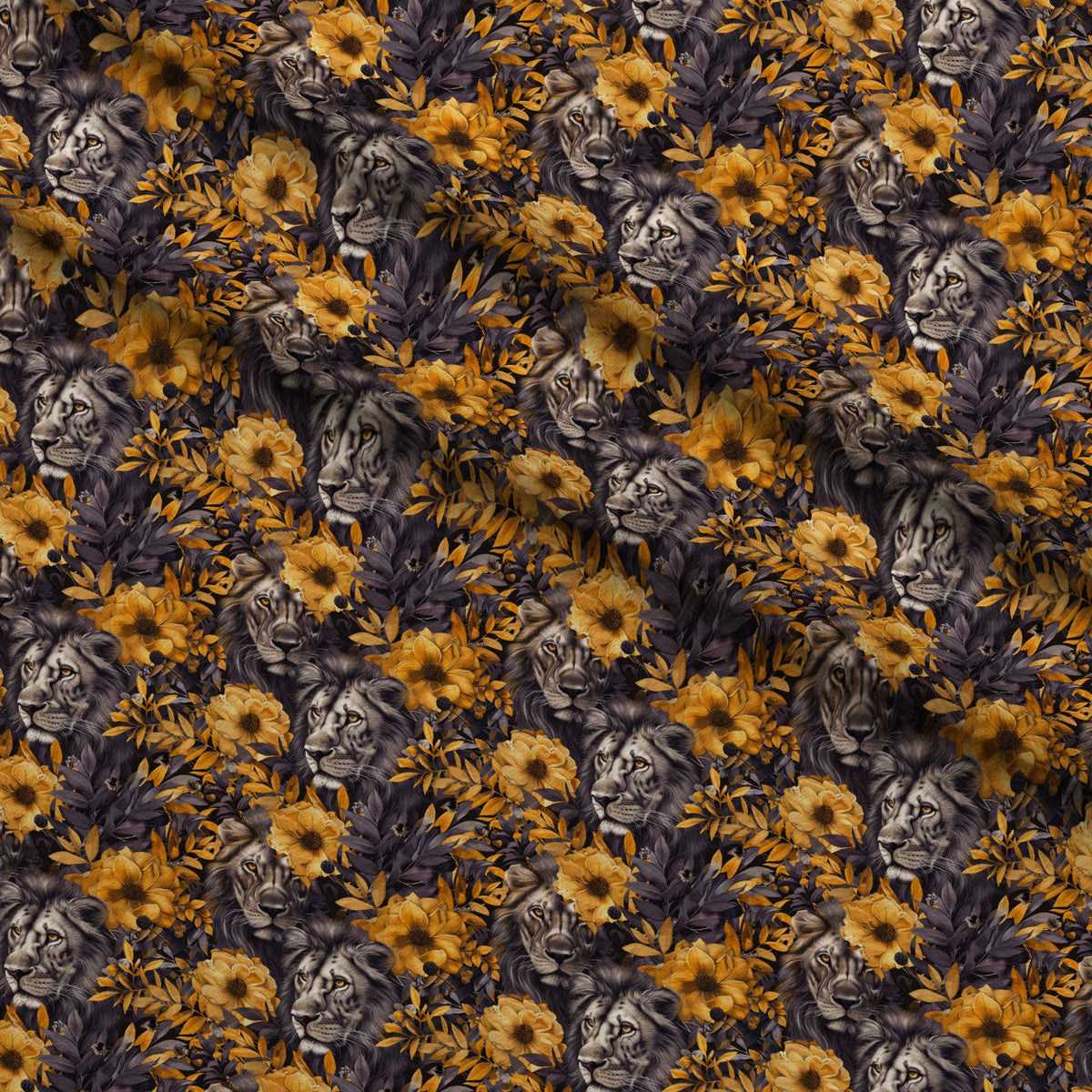 Midnight Sunflowers Pattern 5 Minky Fabric