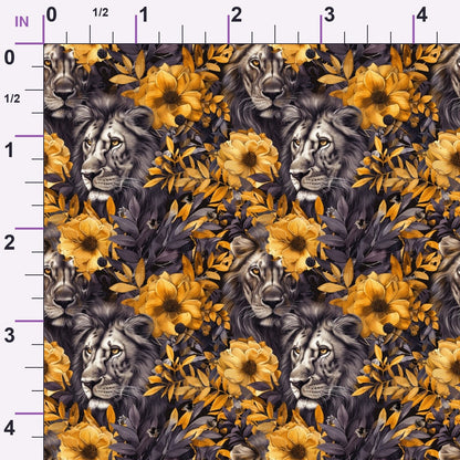 Midnight Sunflowers Pattern 5 Minky Fabric