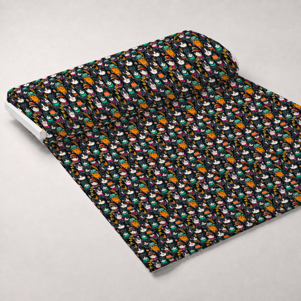 Midnight Whiskers Pattern 2 Minky Fabric