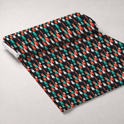 Midnight Whiskers Pattern 6 Minky Fabric