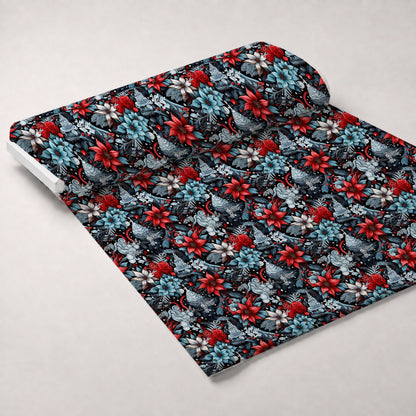 Midnight Yuletide Pattern 11 Minky Fabric