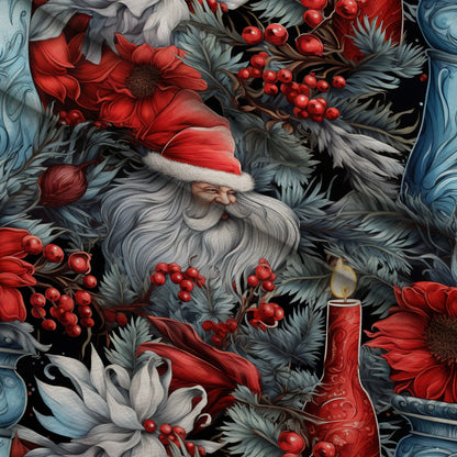 Midnight Yuletide Pattern 6 Minky Fabric