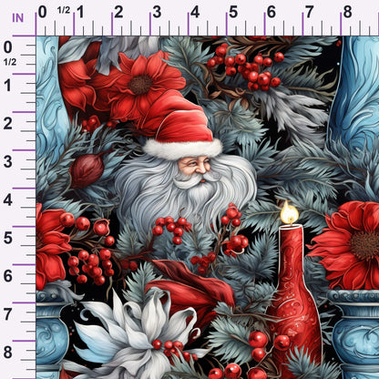 Midnight Yuletide Pattern 6 Minky Fabric